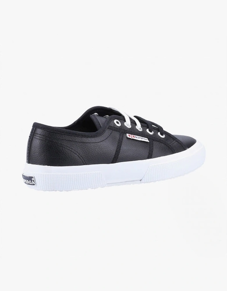 2750 TUMBLED Mens Leather Trainers Black/White