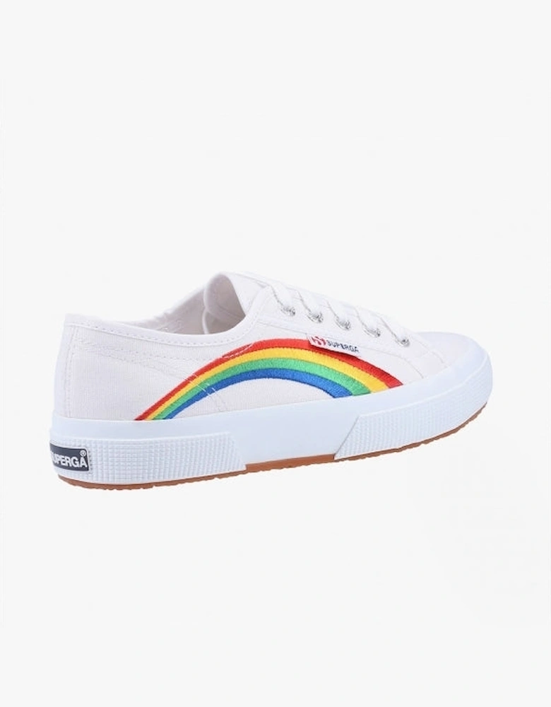 2750 RAINBOW EMBROIDERY Womens Trainers White/Rainbow