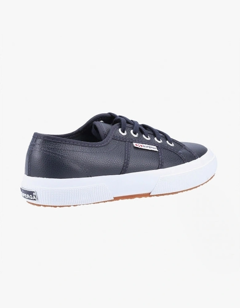 2750 TUMBLED Mens Leather Trainers Blue Navy