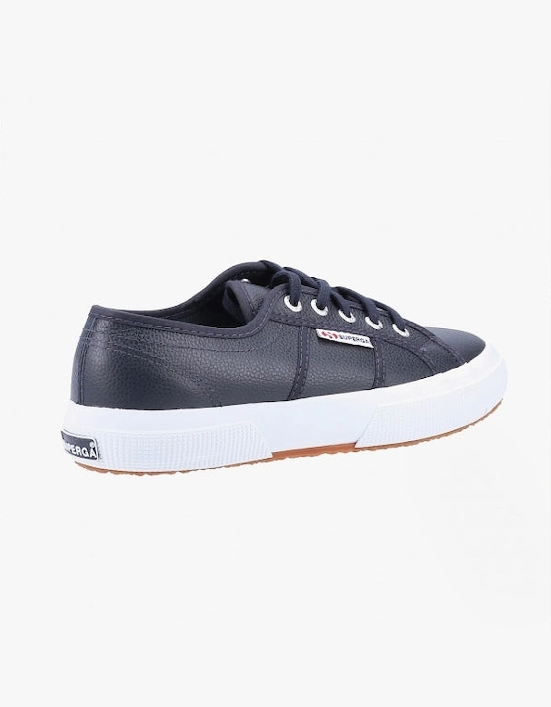 2750 TUMBLED Womens Leather Trainers Blue Navy