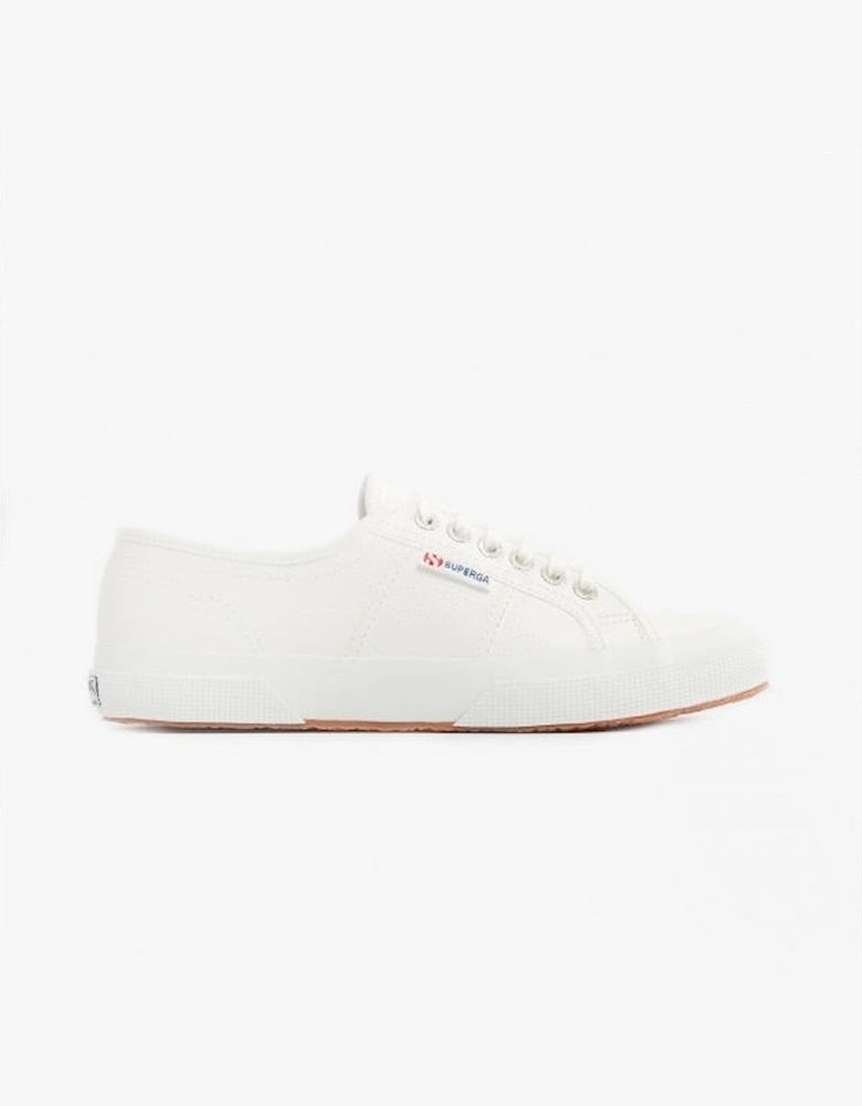 2750 TUMBLED Womens Leather Trainers White