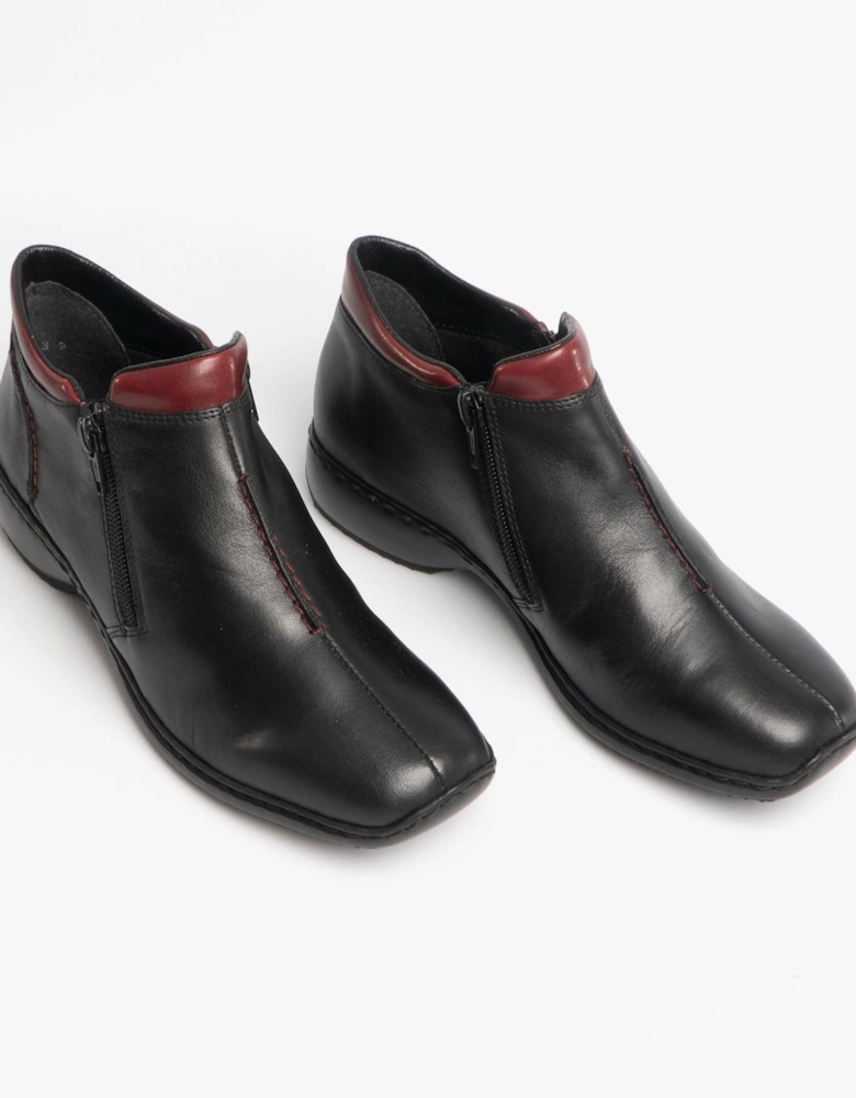 L3882-00 Womens Leather Boots Black