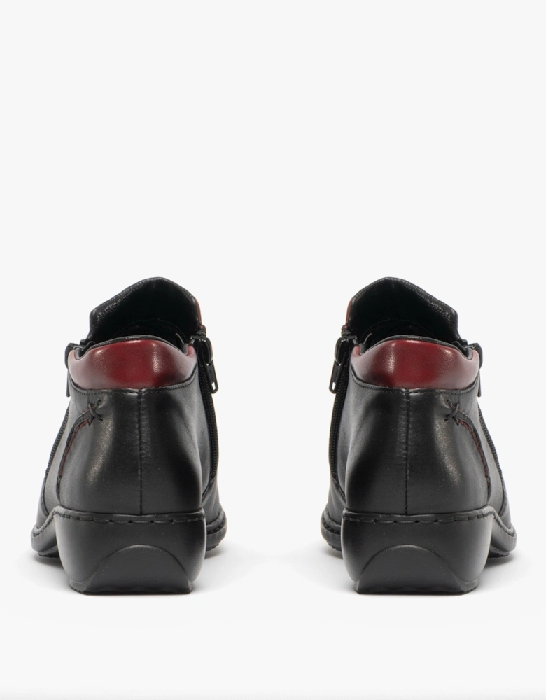L3882-00 Womens Leather Boots Black