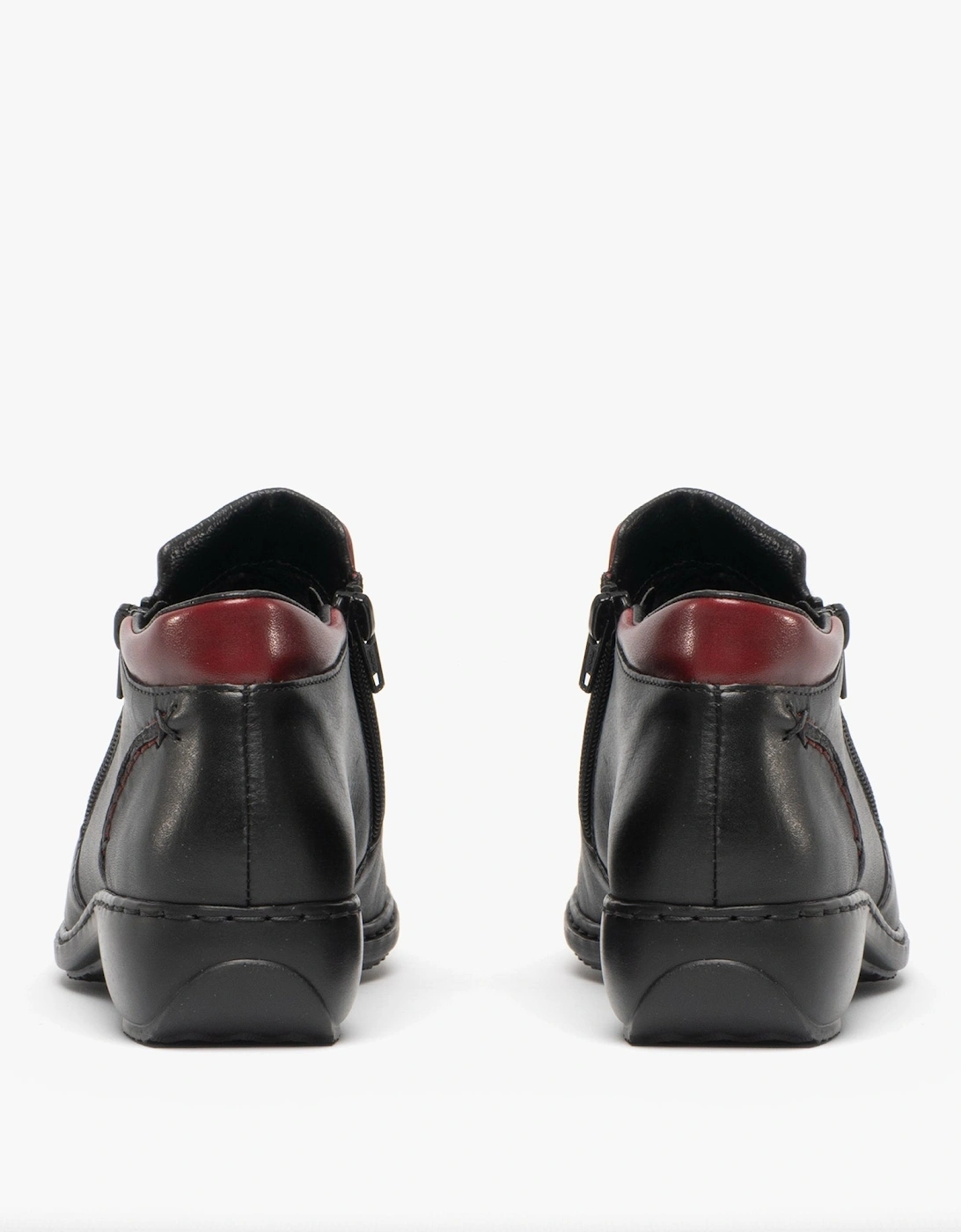 L3882-00 Womens Leather Boots Black