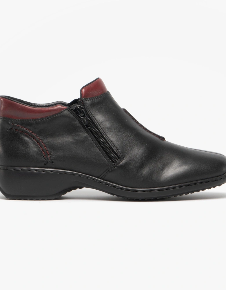 L3882-00 Womens Leather Boots Black