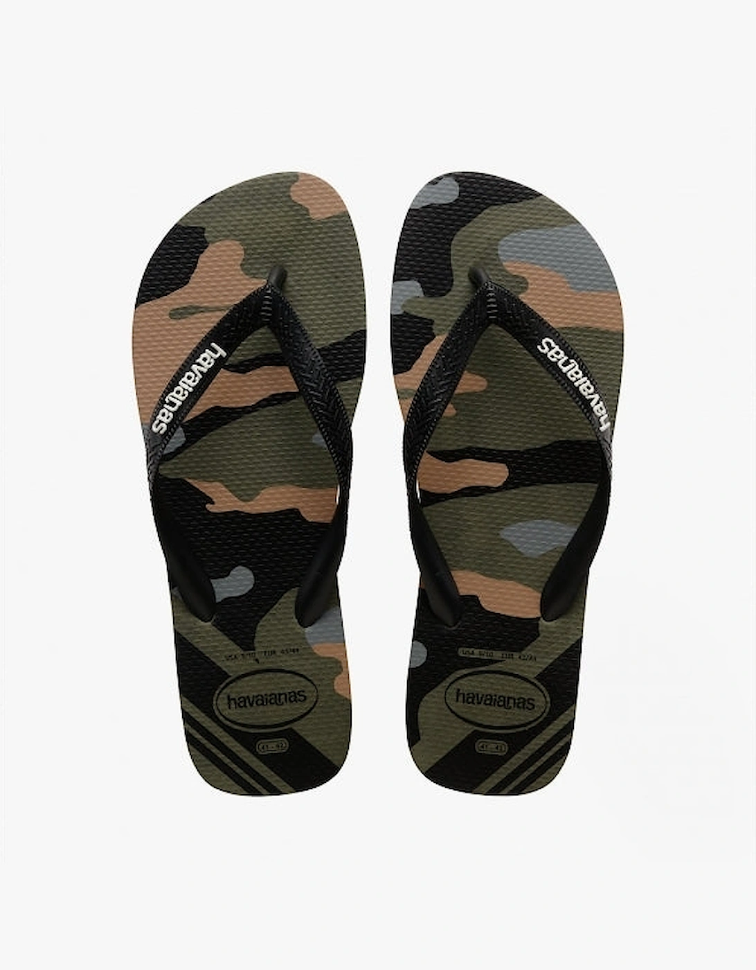 Men's Havaianas HAV TOP CAMU Mens Flip Flops Green - Size: 7/6/6.5