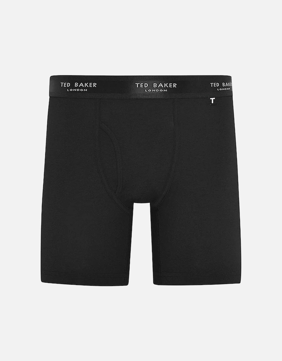 3-Pack Cotton Boxer Briefs Mens Black