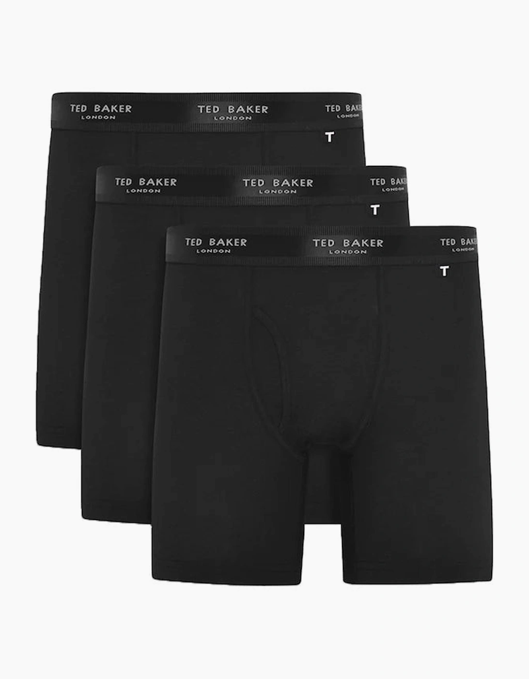 Men's Ted Baker 3-Pack Cotton Boxer Briefs Mens Black - Size: 32/30/31