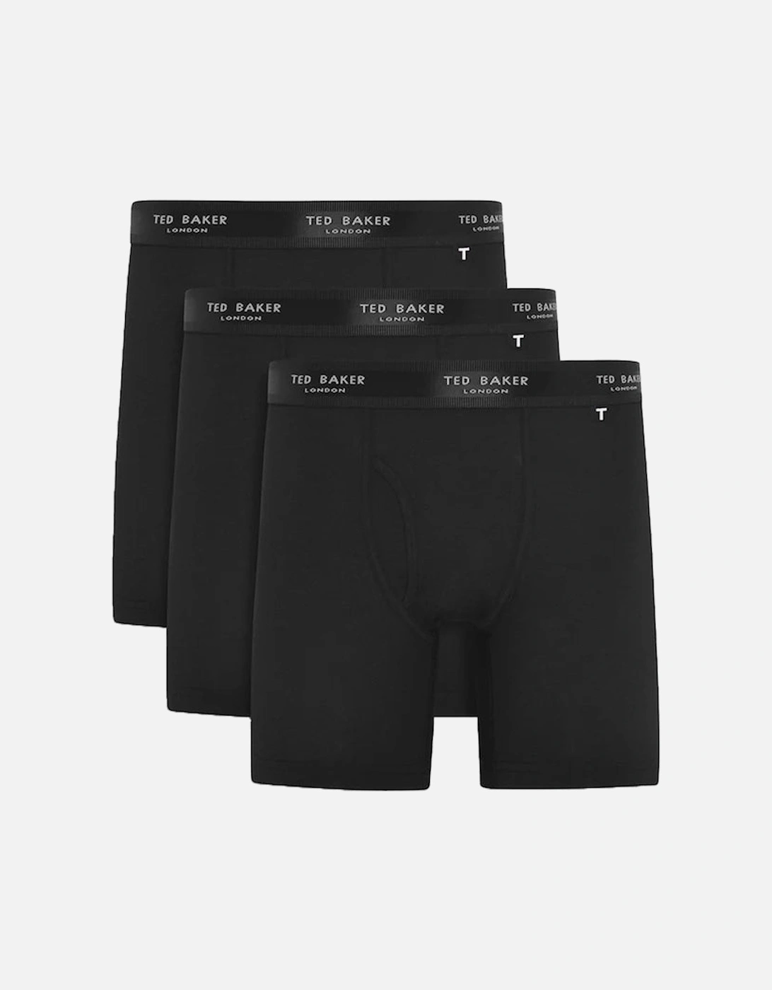 3-Pack Cotton Boxer Briefs Mens Black, 4 of 3