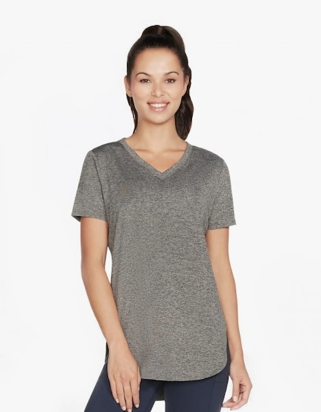 Skechers Women's Skechers W1TS336/BLK DIAMOND BLISSFUL Knit Tunic Bold Black