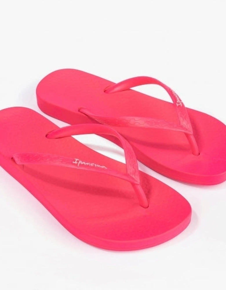 ANATOMIC COLORS Womens Vegan Flip-Flops Pink Fluro