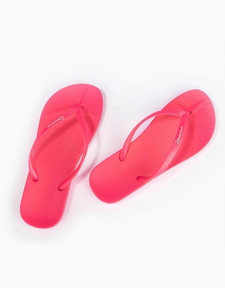 ANATOMIC COLORS Womens Vegan Flip-Flops Pink Fluro