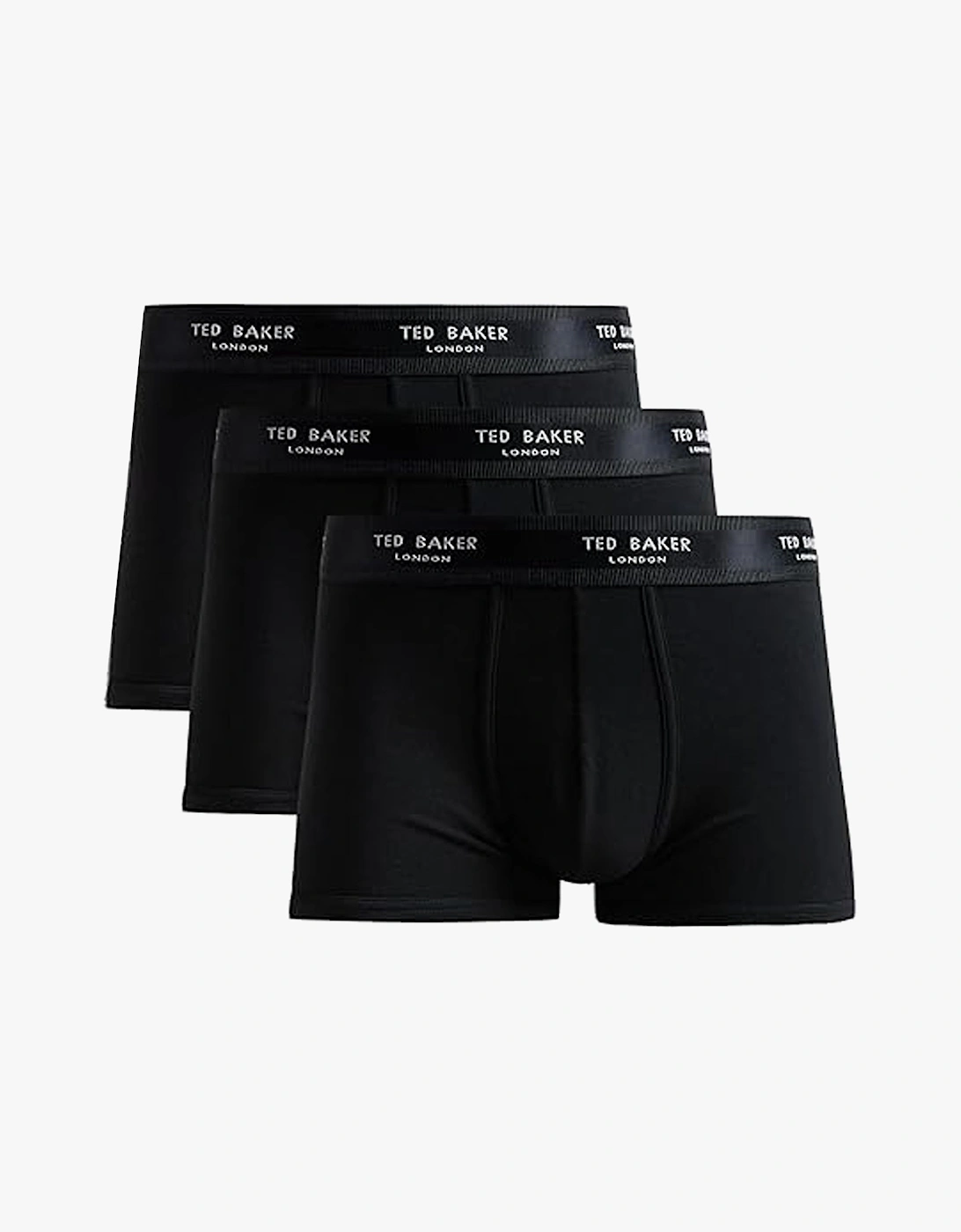 Men's Ted Baker 3-Pack Cotton Trunks Mens Black - Size: 32/34/35