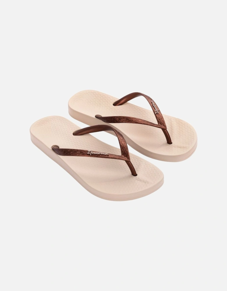 ANATOMICA TAN Womens Flip Flops Bronze Ivory