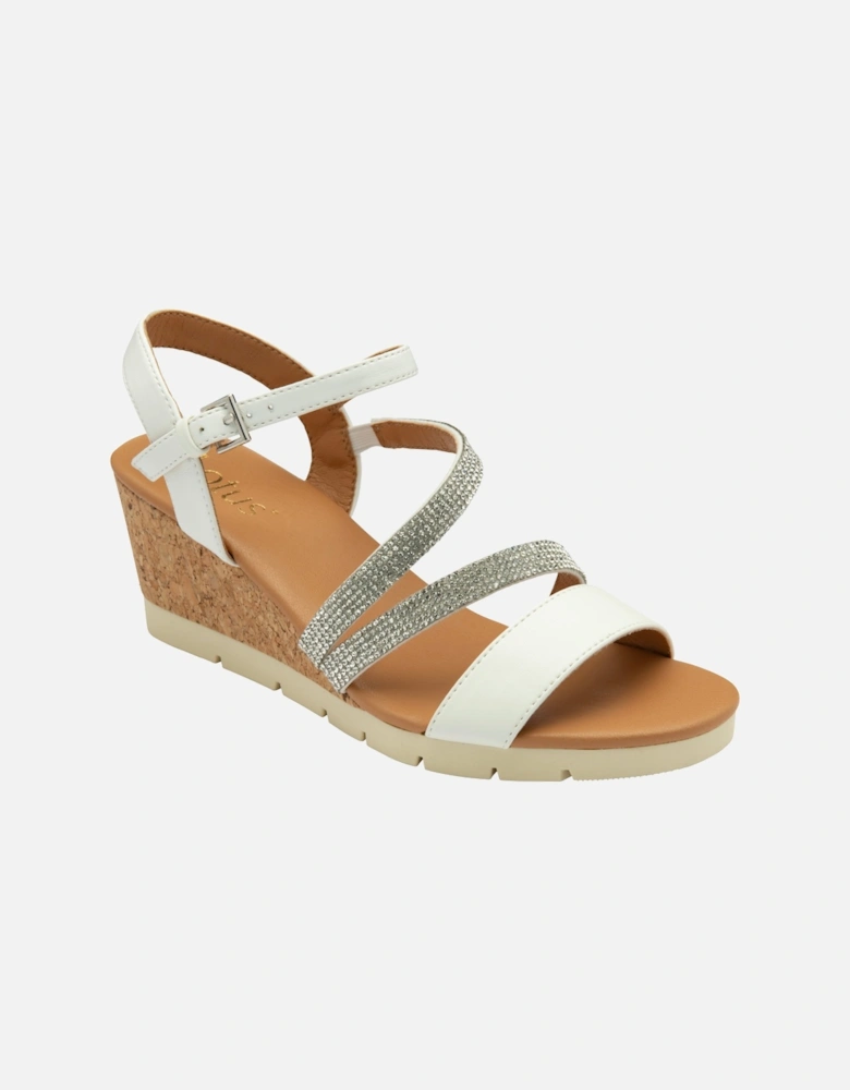 GOLDIE Womens Sandals White