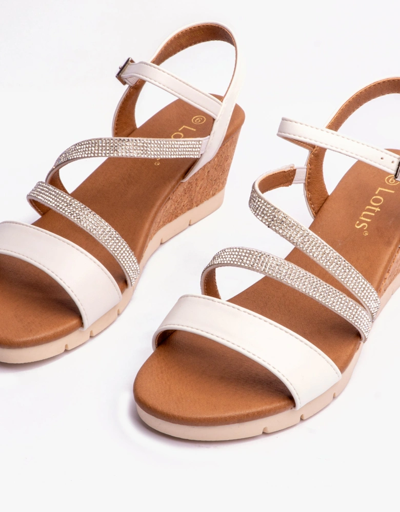 GOLDIE Womens Sandals White