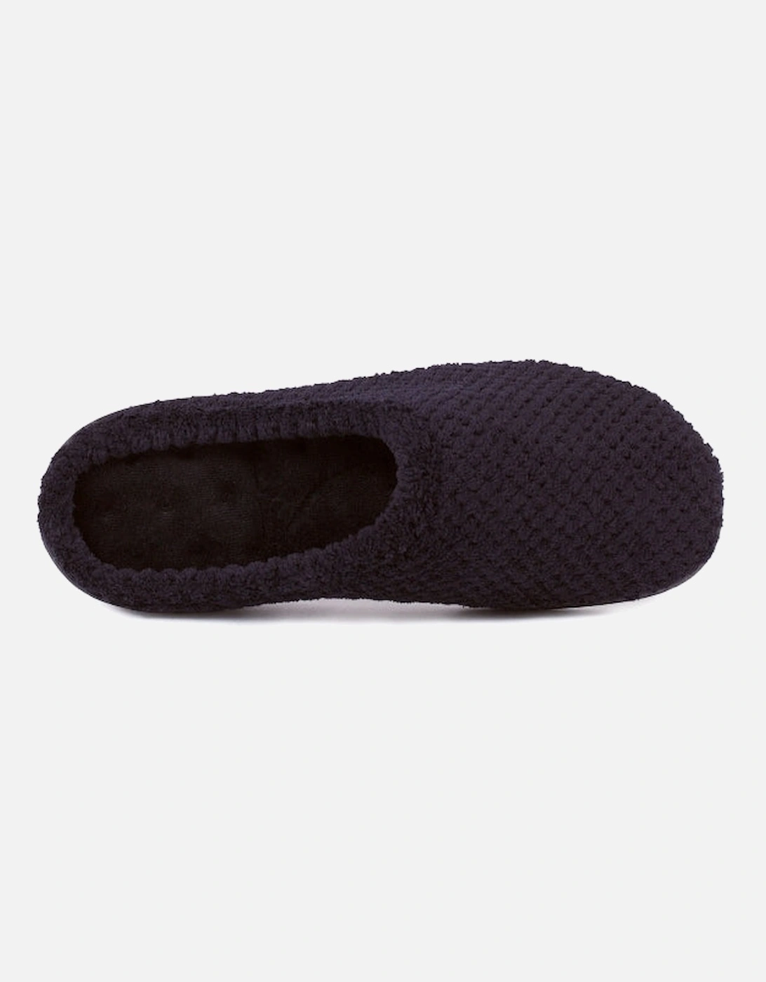 Isotoner POPCORN TERRY Womens Mule Slippers Black