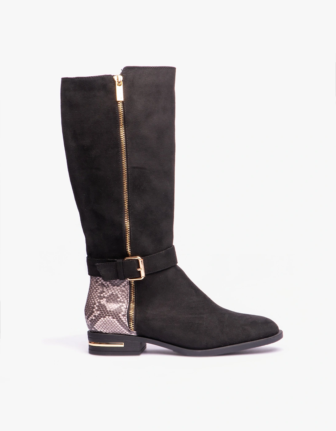 Lotus Women's Lotus HARPER Womens Boots Black Microfibre/Snake