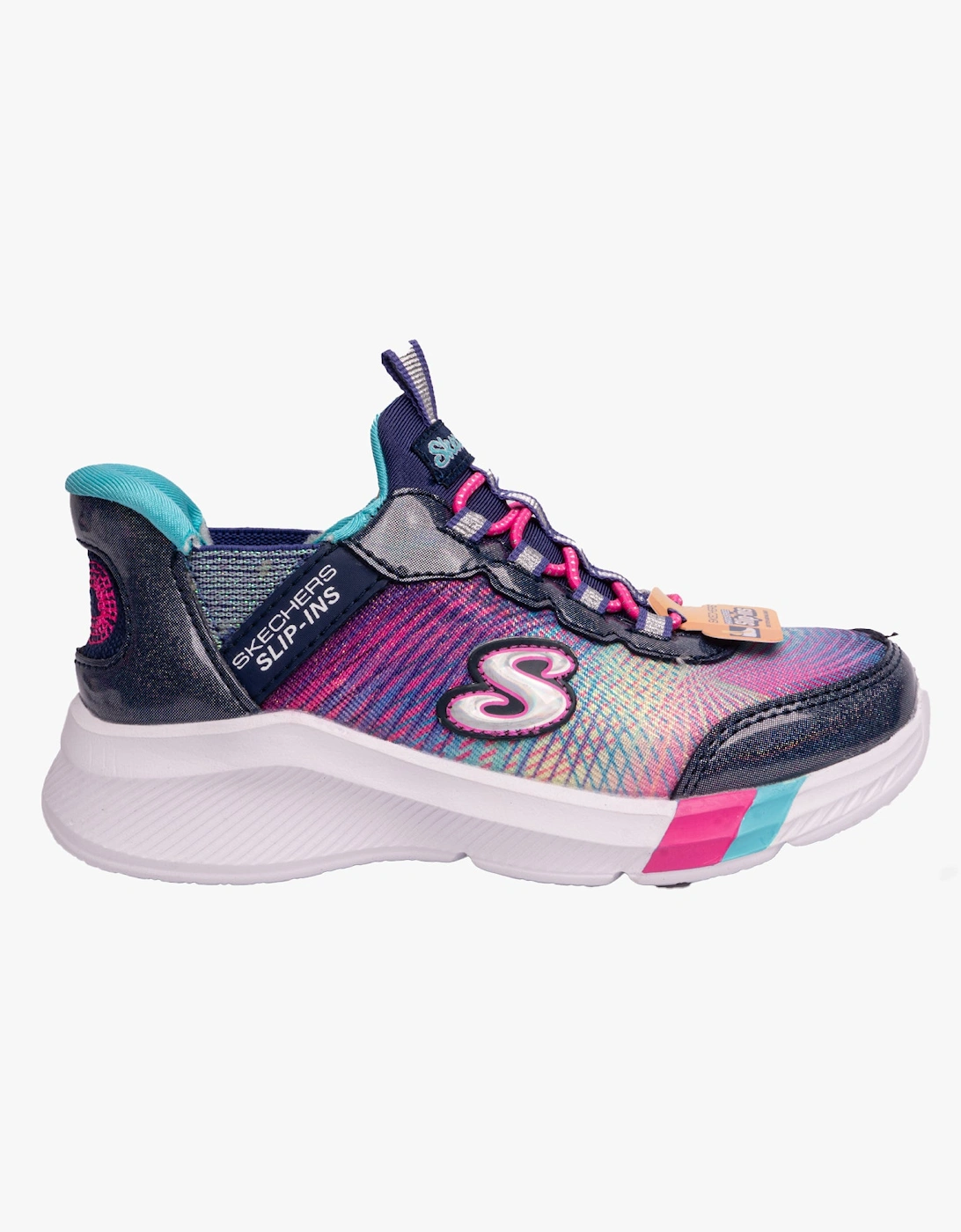 Skechers Girl's Skechers 303514L/NVMT DREAMY LITES - COLORFUL PRISM Girls Sneaker Navy/Multi - Blue