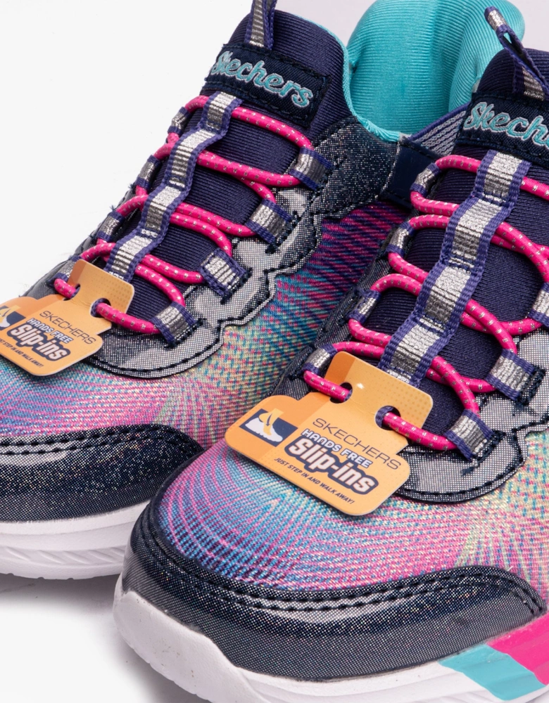 303514L/NVMT DREAMY LITES - COLORFUL PRISM Girls Sneaker Navy/Multi