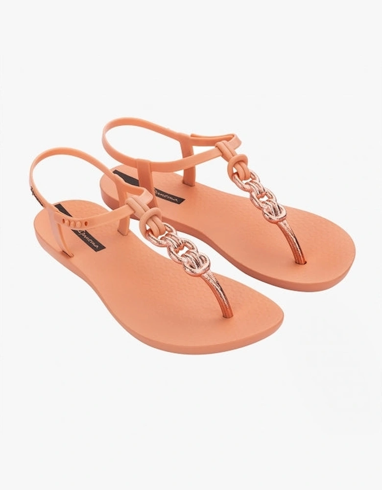 CHARM Womens Toe Post Sandals Blush