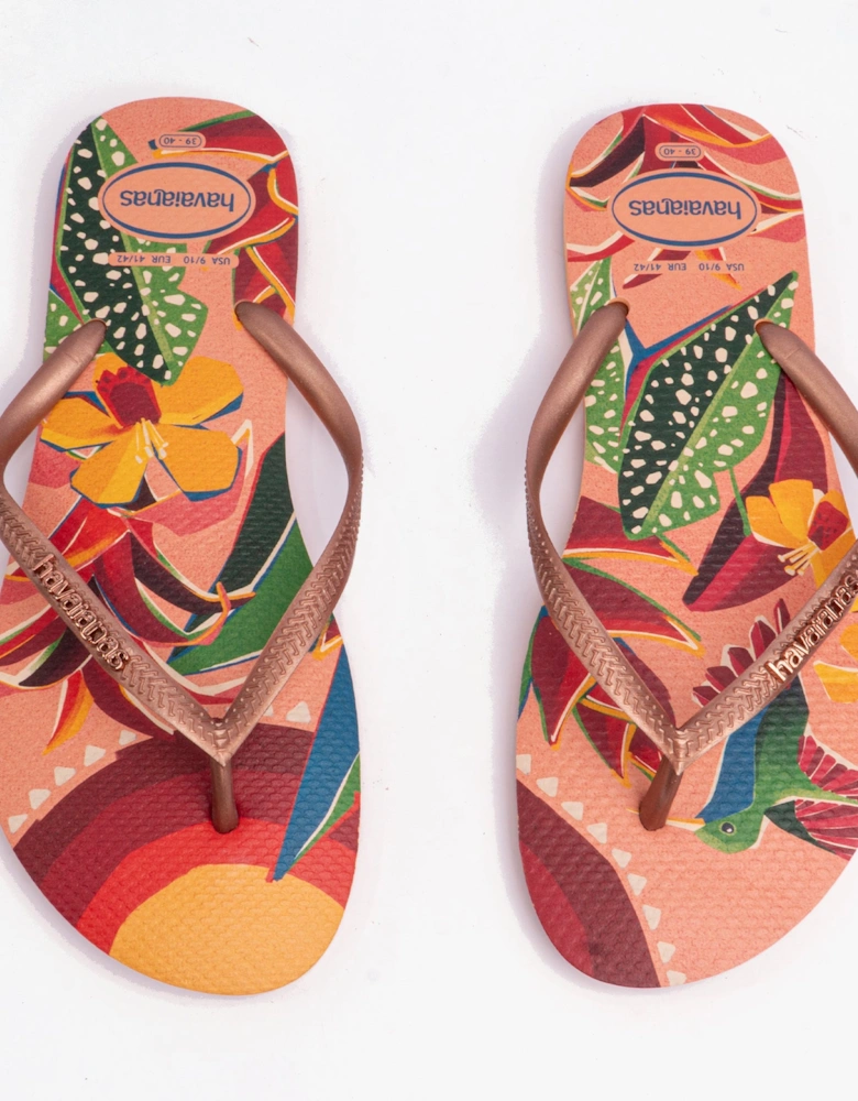 SLIM TROPICAL Womens Sandals Peach