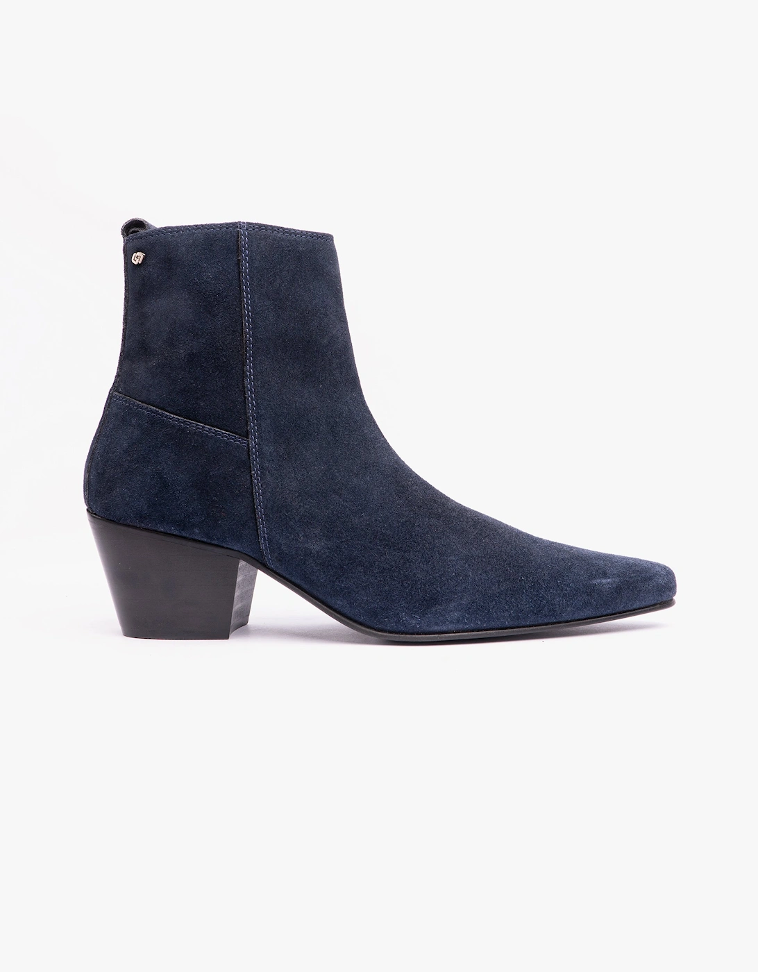 Men's Club Cubano LENNON Mens Cuban Heel Boots Navy Suede - Blue - Size: 9