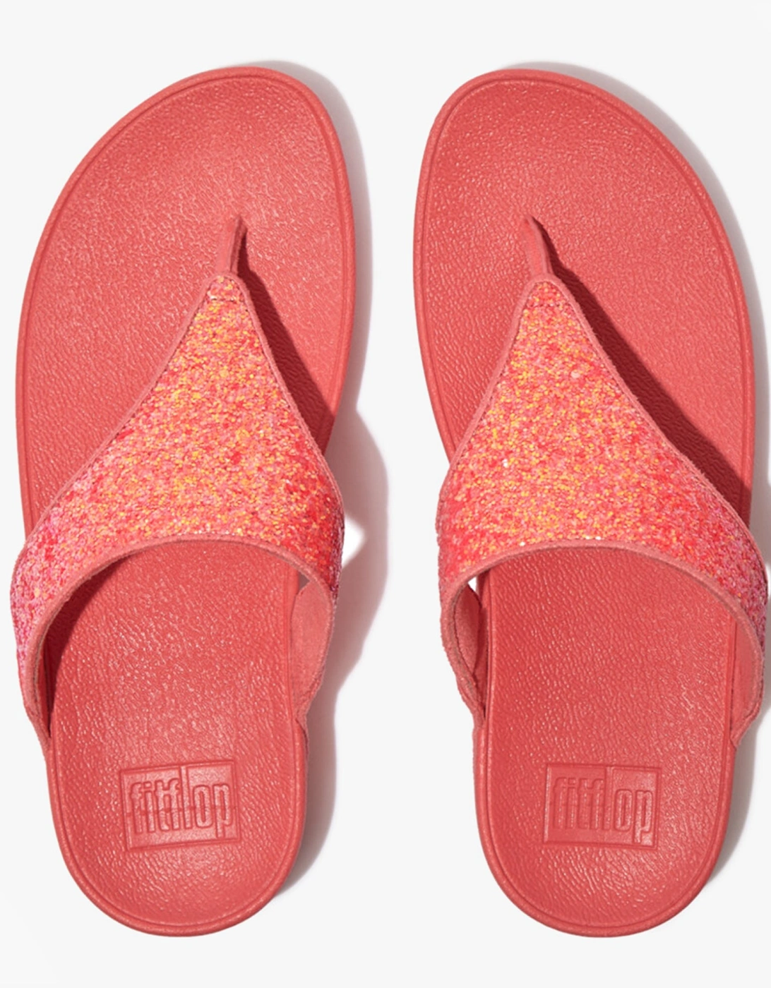 LULU GLITTER TOE-THONGS Womens Toe Thongs Rosy Coral