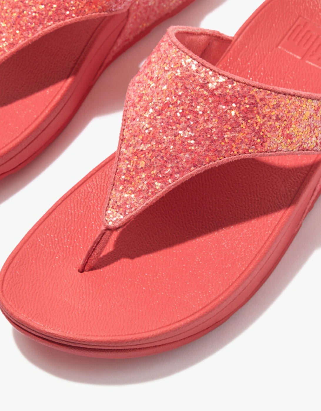 LULU GLITTER TOE-THONGS Womens Toe Thongs Rosy Coral