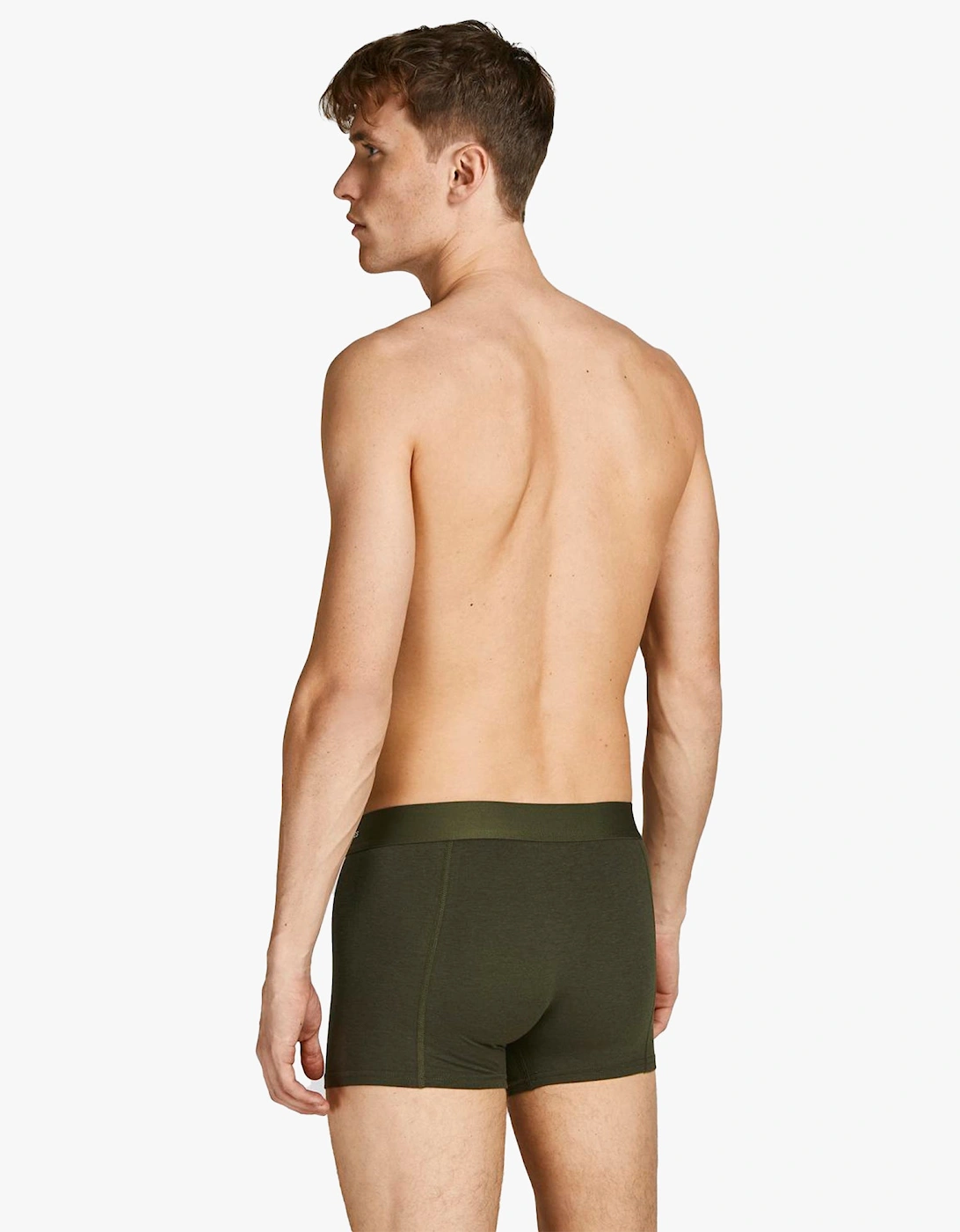 BASIC BAMBOO Mens 3 Pack Trunks Forest Night