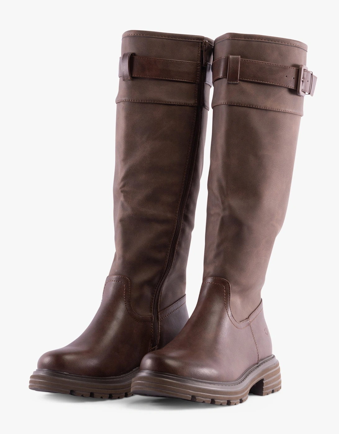 BRIANNA Womens Tall Boots Chocolate