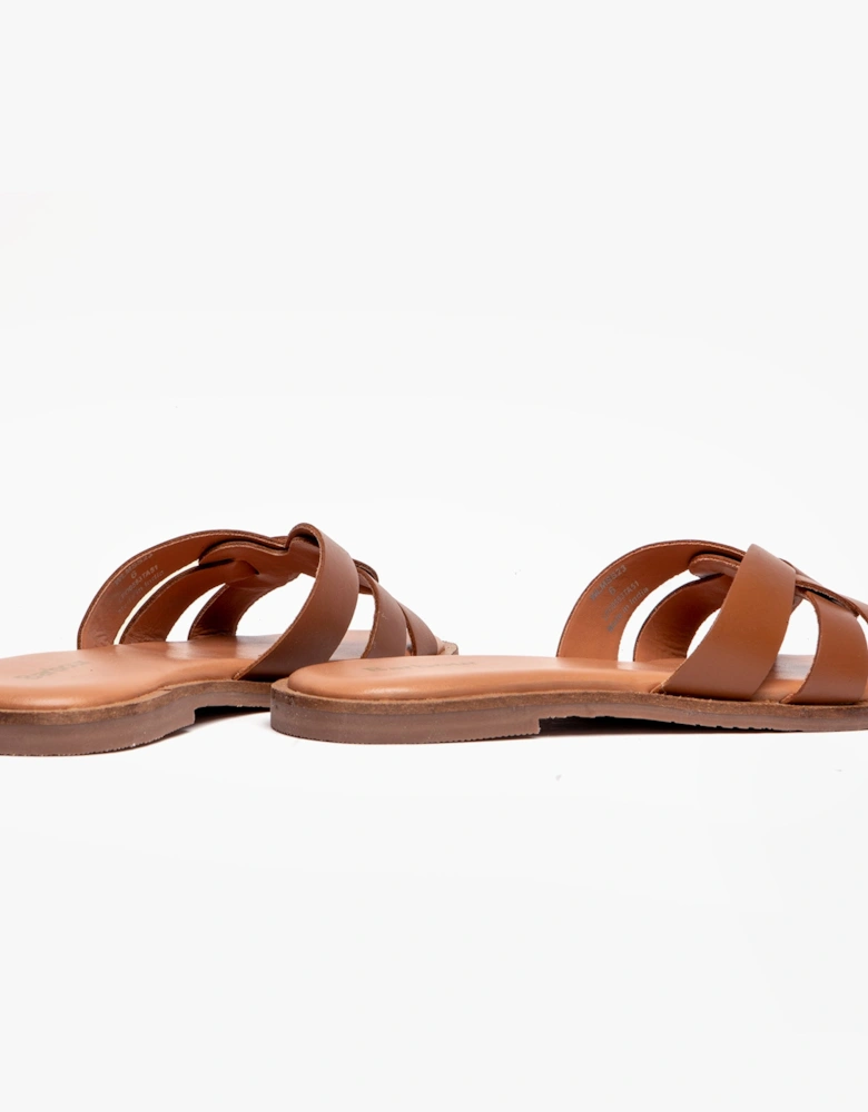 MIRANDA Womens Sandals Cognac