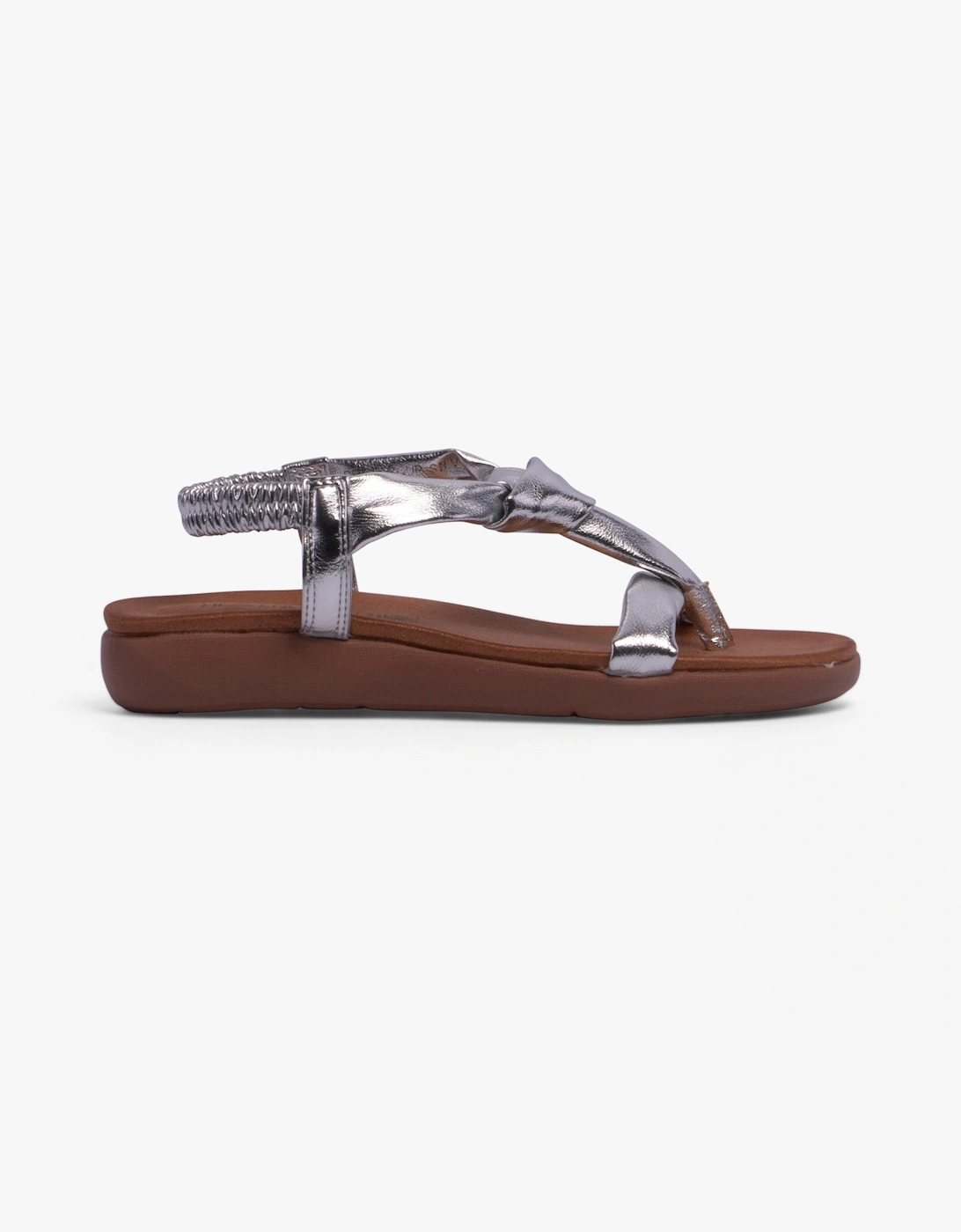 Women's Heavenly Feet BUTTERCUP Womens Sandals Silver - Size: 8