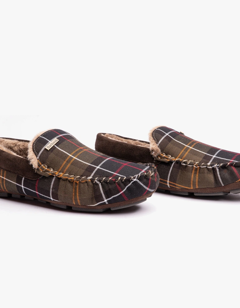 MONTY Mens Slippers Recycled Classic Tartan