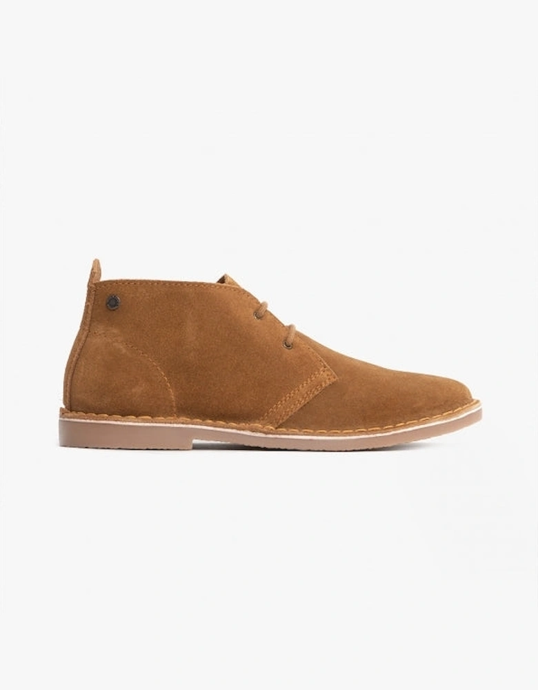 BRAVO Mens Desert Boots Cognac