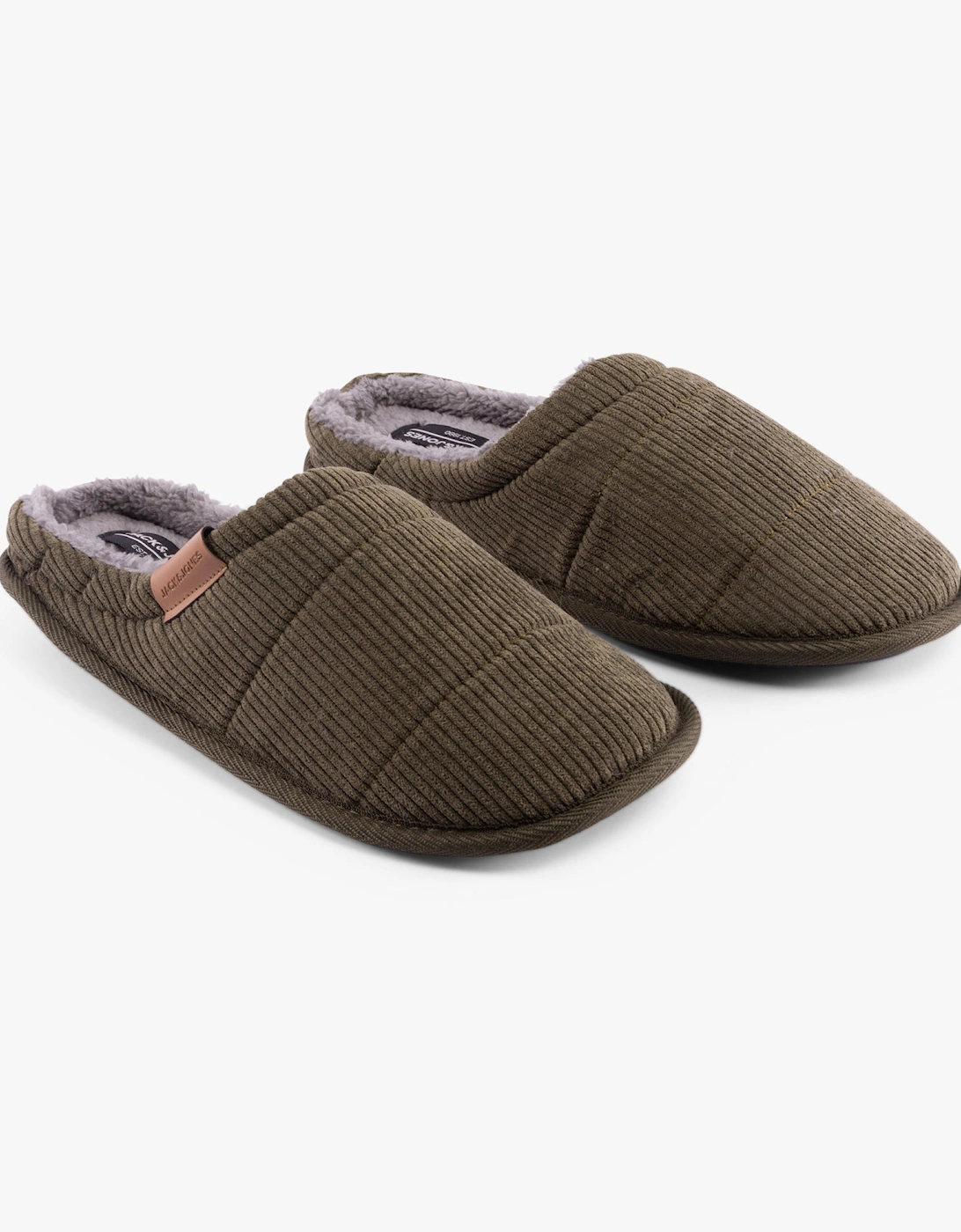 CORDIE Mens Mule Slippers Olive Night