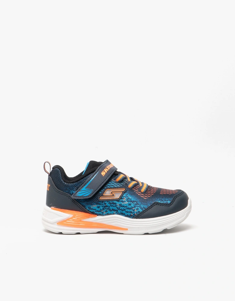 90563N/NVOR ERUPTERS III - DERLO Boys Mesh Trainers Navy/Orange