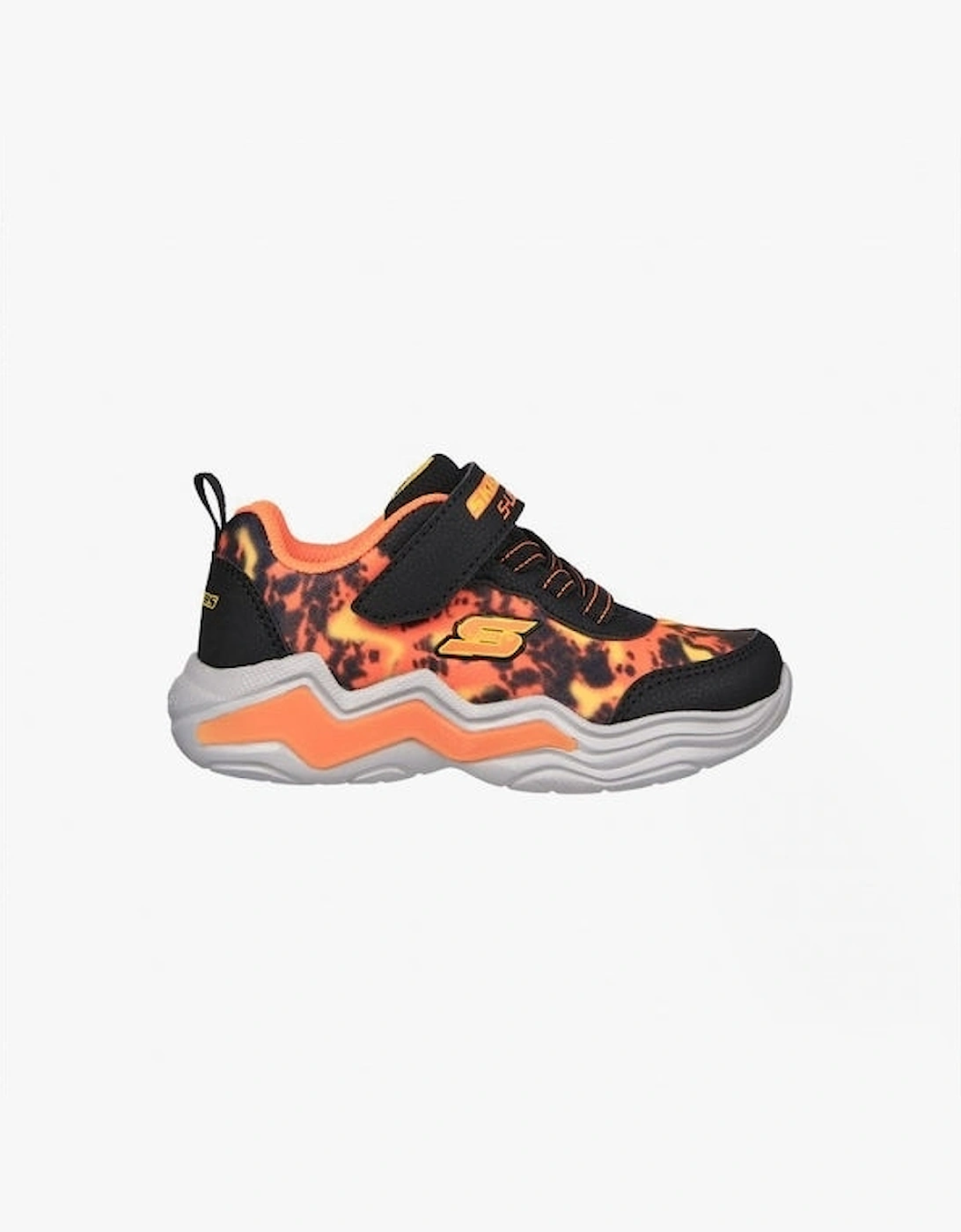 Skechers Boy's Skechers 400124N/BKOR ERUPTERS IV - ROLDEN Boys Trainers Black/Orange