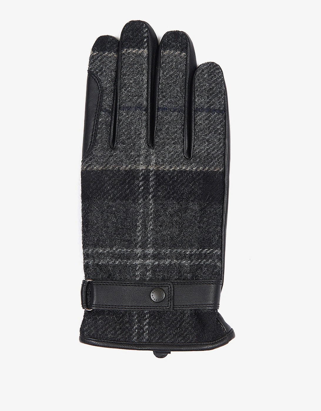 NEWBROUGH TARTAN GLOVES Mens Black/Grey