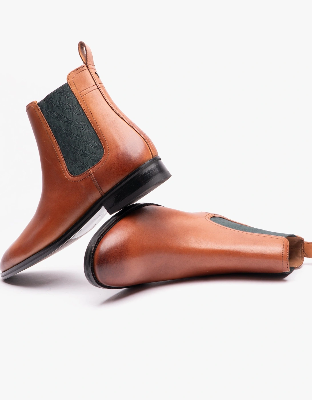 LINEUS Mens Chelsea Boots Tan