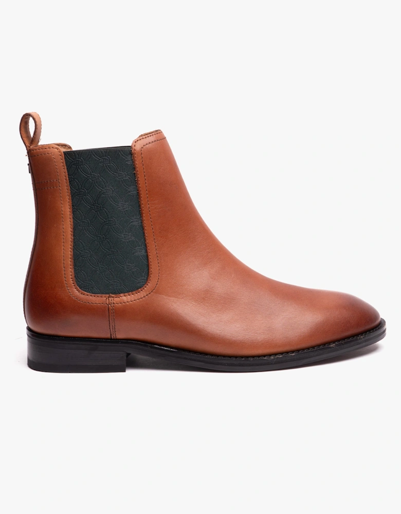 LINEUS Mens Chelsea Boots Tan