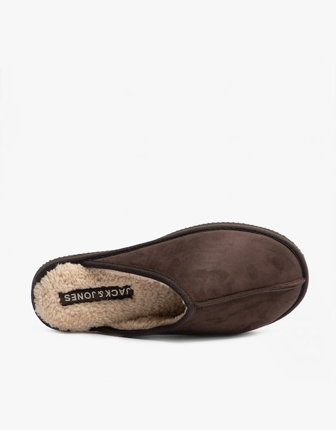 DUDELY Mens Microfiber Mule Slippers Java