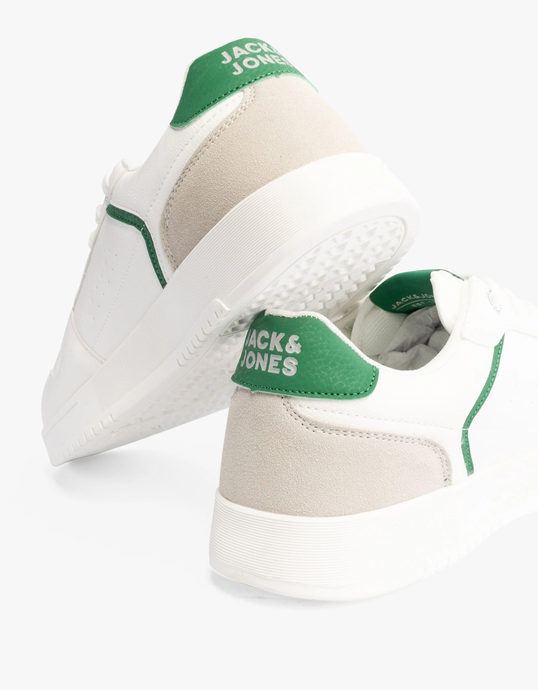 EALING PU Mens Trainers White/Green