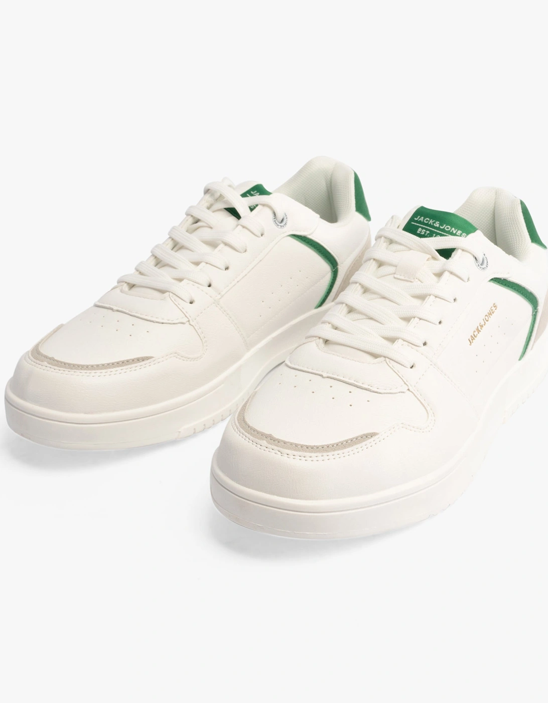 EALING PU Mens Trainers White/Green