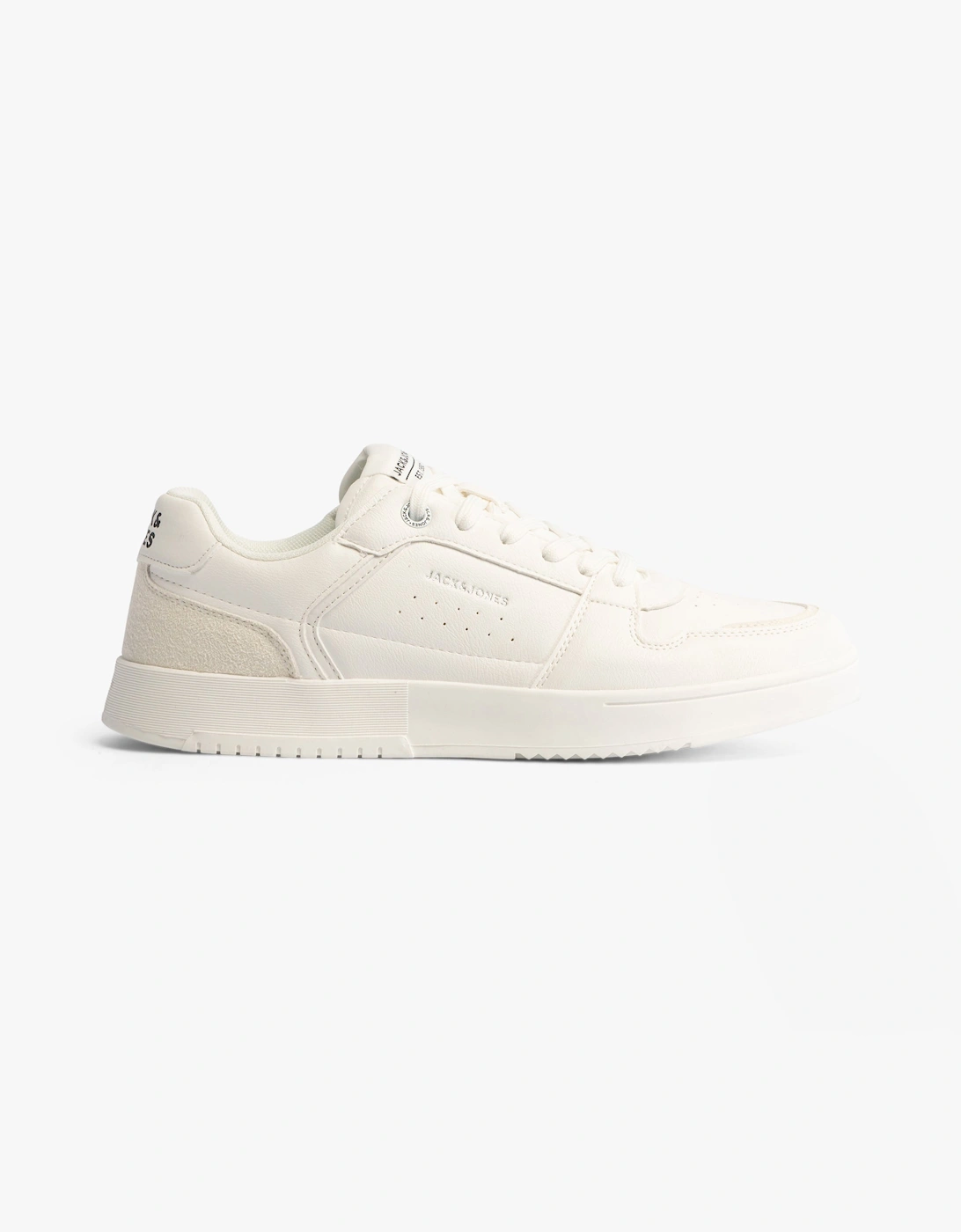 Jack & Jones Men's White Ealing Pu Trainers / - : 12 Uk Size 12