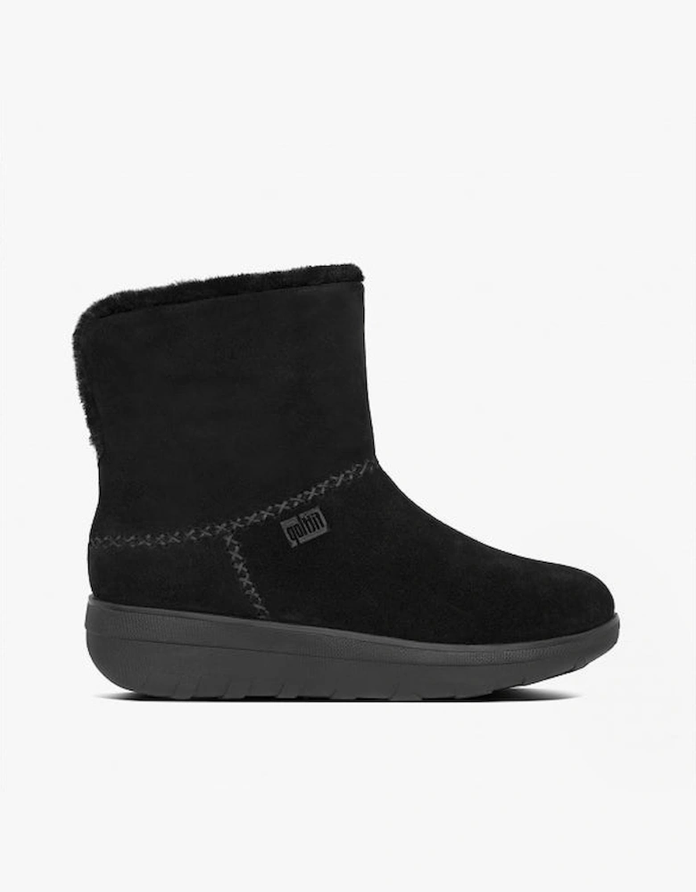 MUKLUK SHORTY III Womens Suede Ankle Boots All Black