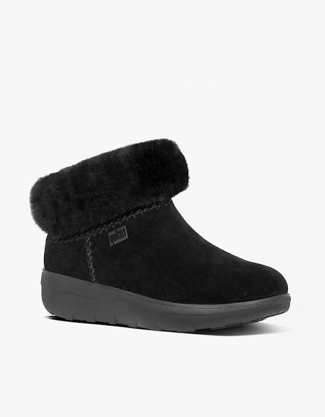 MUKLUK SHORTY III Womens Suede Ankle Boots All Black