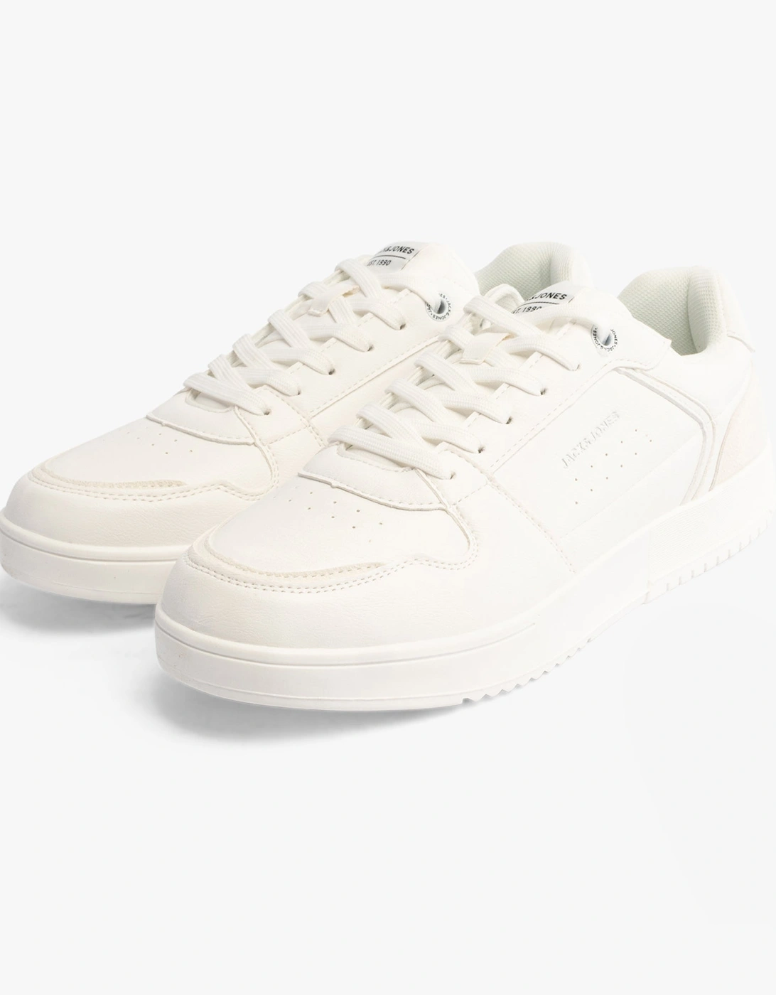 EALING PU Mens Trainers White/White