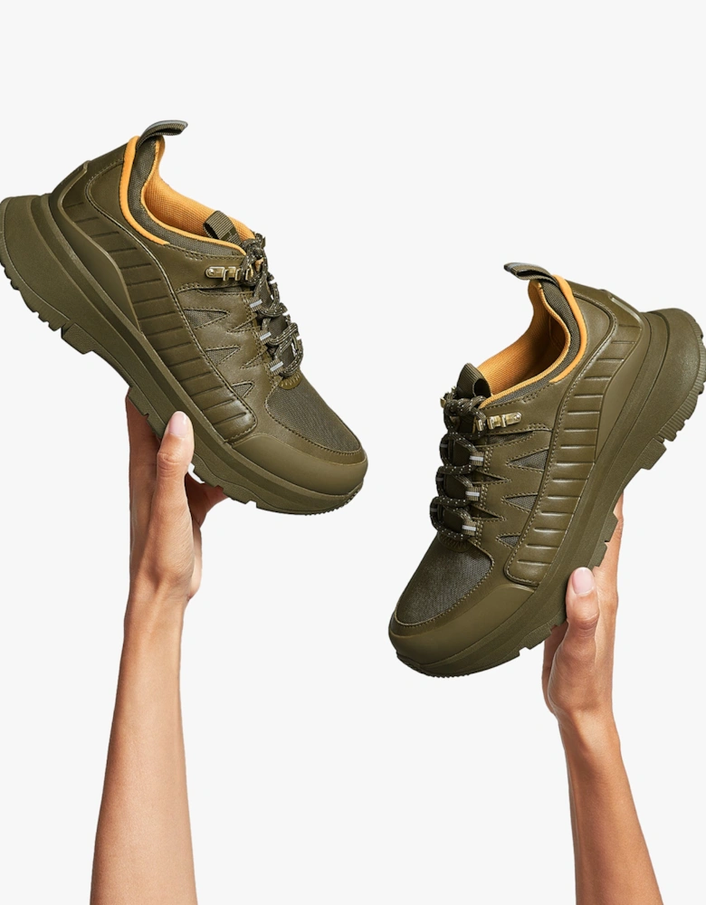 NEO-D-HYKER LEATHER-MIX Womens Leather Outdoor Trainers Mossy Mix