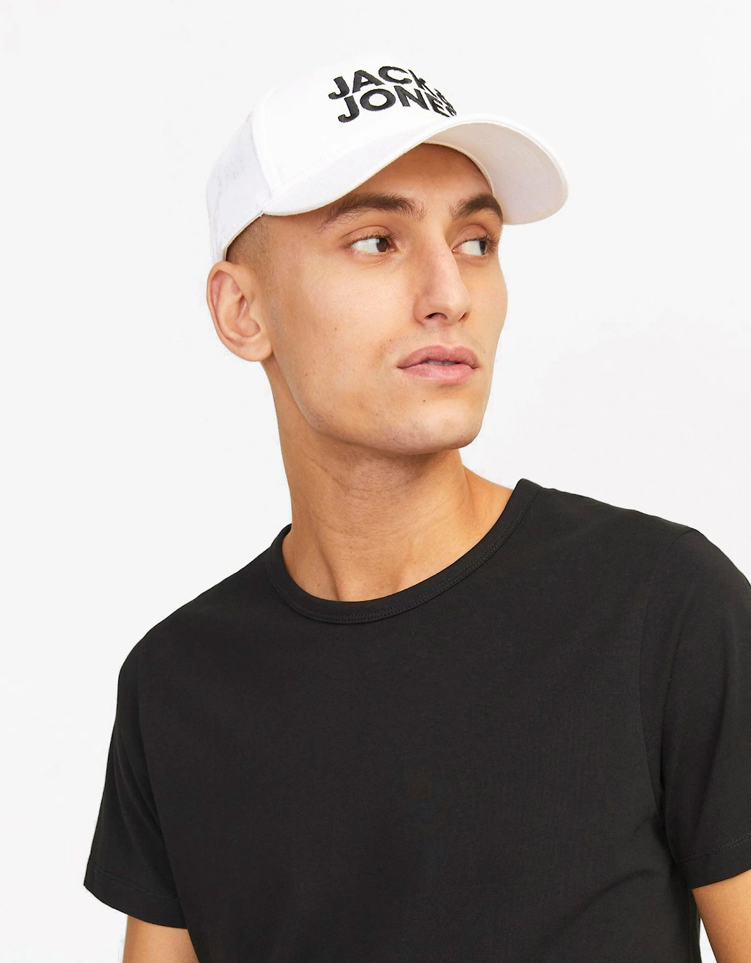 Jack & Jones Men's White Gall Baseball Cap - Size: One-Size